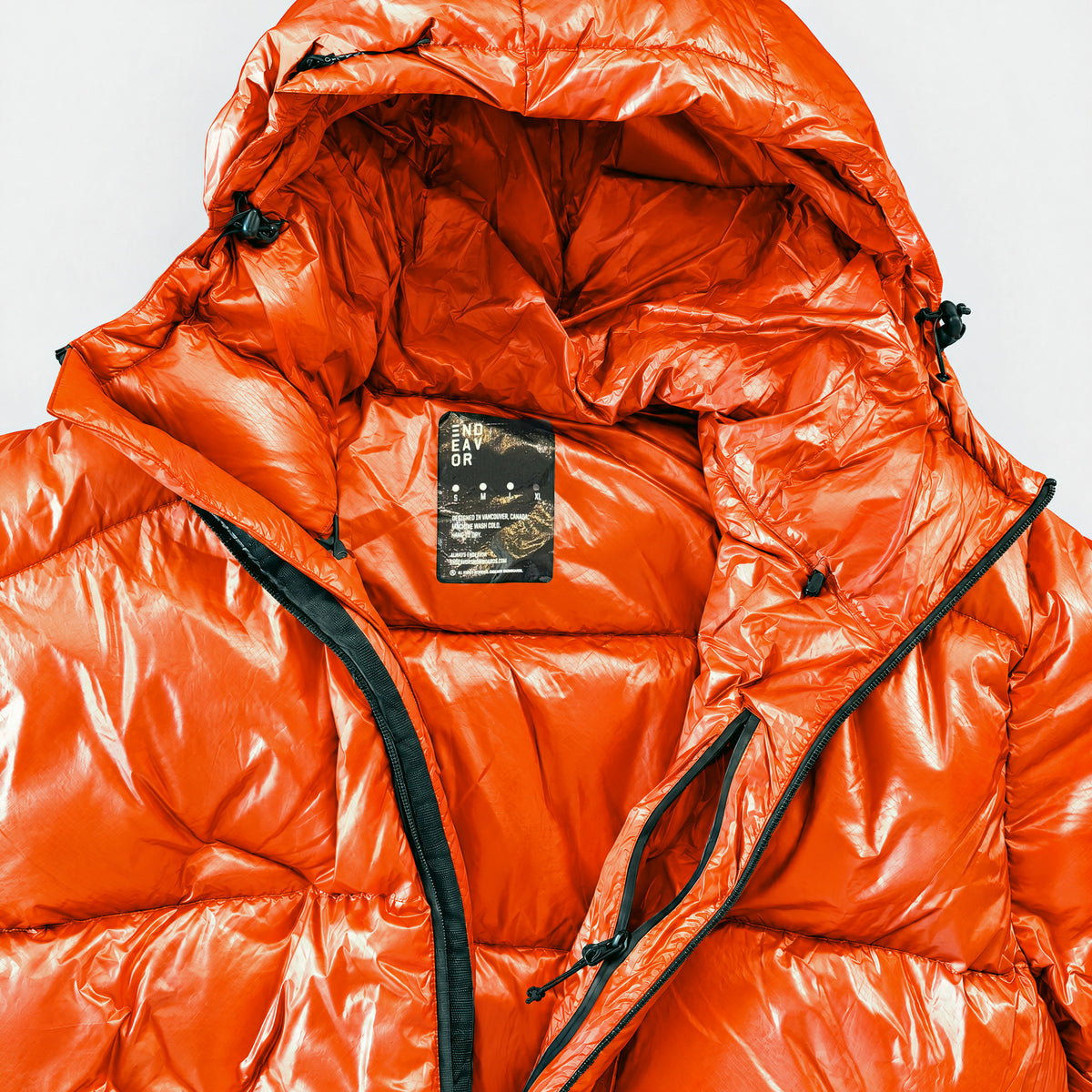 Endeavor Elite Insulated Jacket Flame – Detail 01 Hood Label