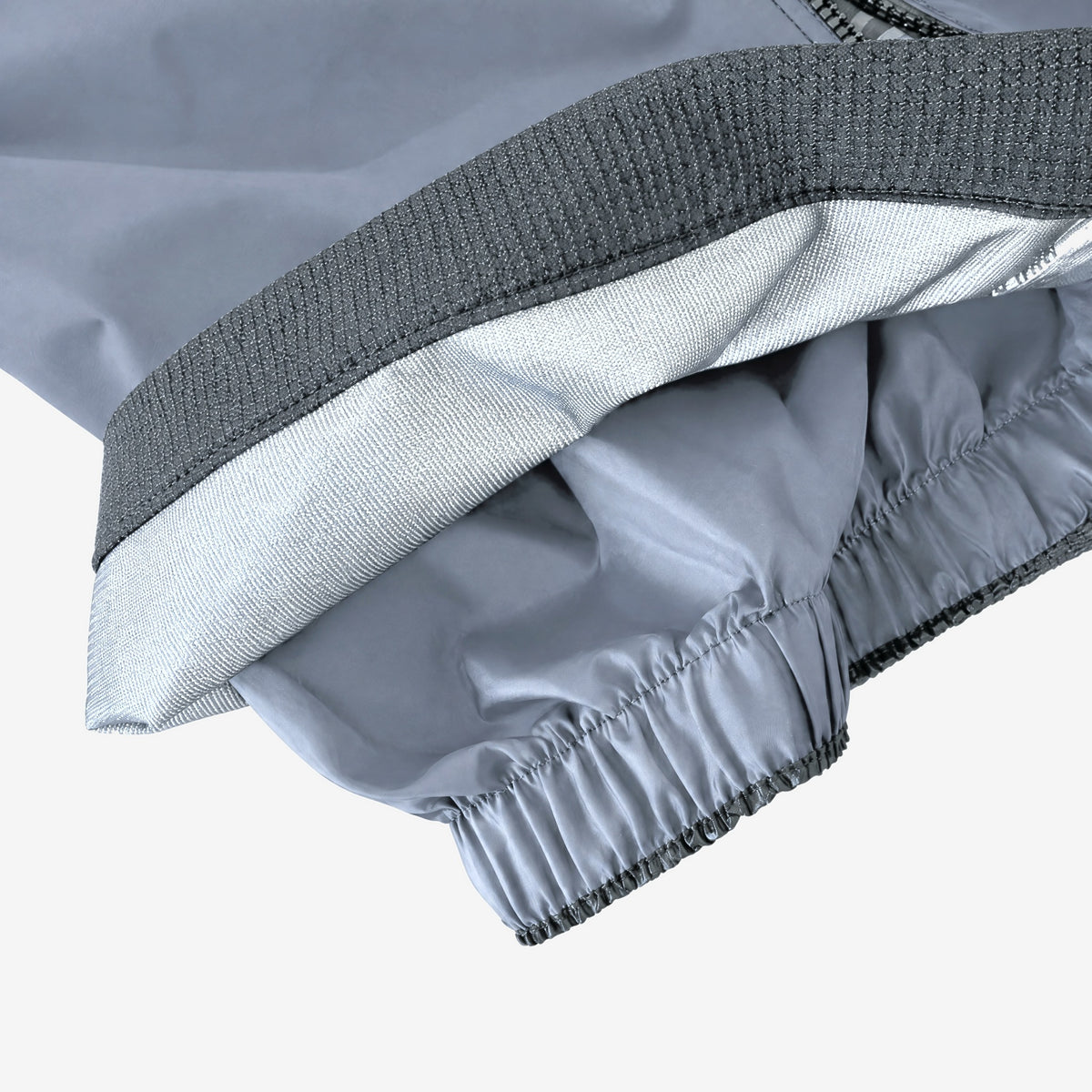 Endeavor 3L Shelter Bib Pant Graphite, gaiter detail