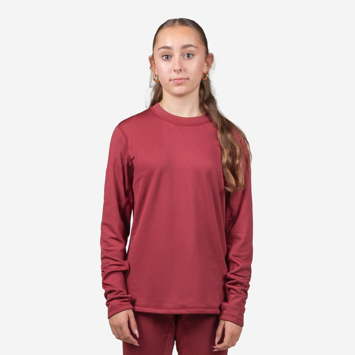 Womens Thermal Top Waffle Fleece