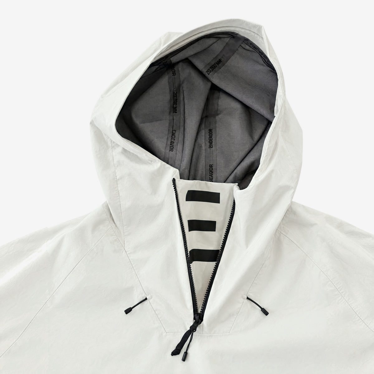 3L Scout Poncho Jacket Fiber, hood and half zip