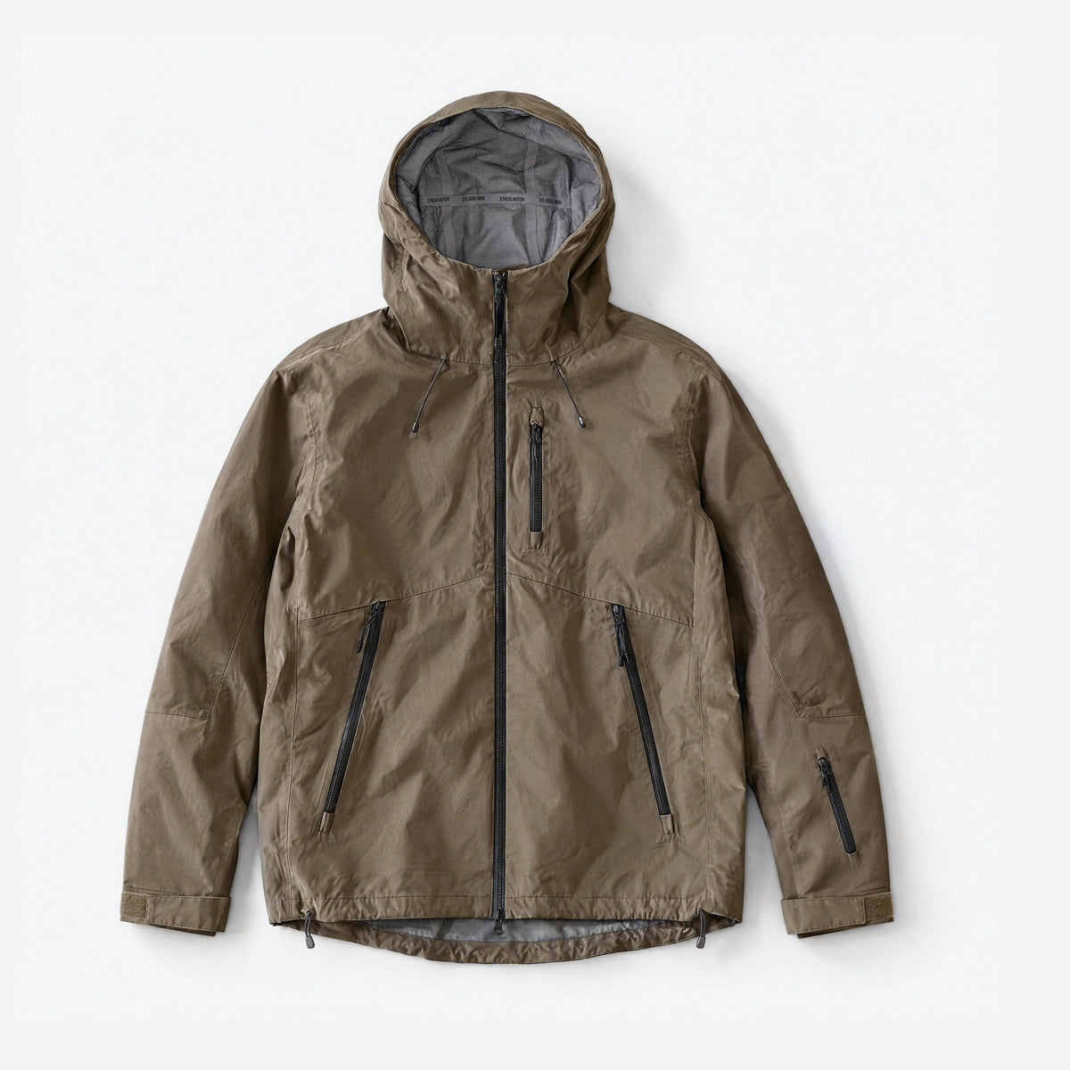Endeavor 3L Shelter Jacket Algae – Flat 01 Front