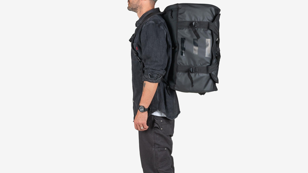 Endeavor Patrol Duffel carried as a backpack