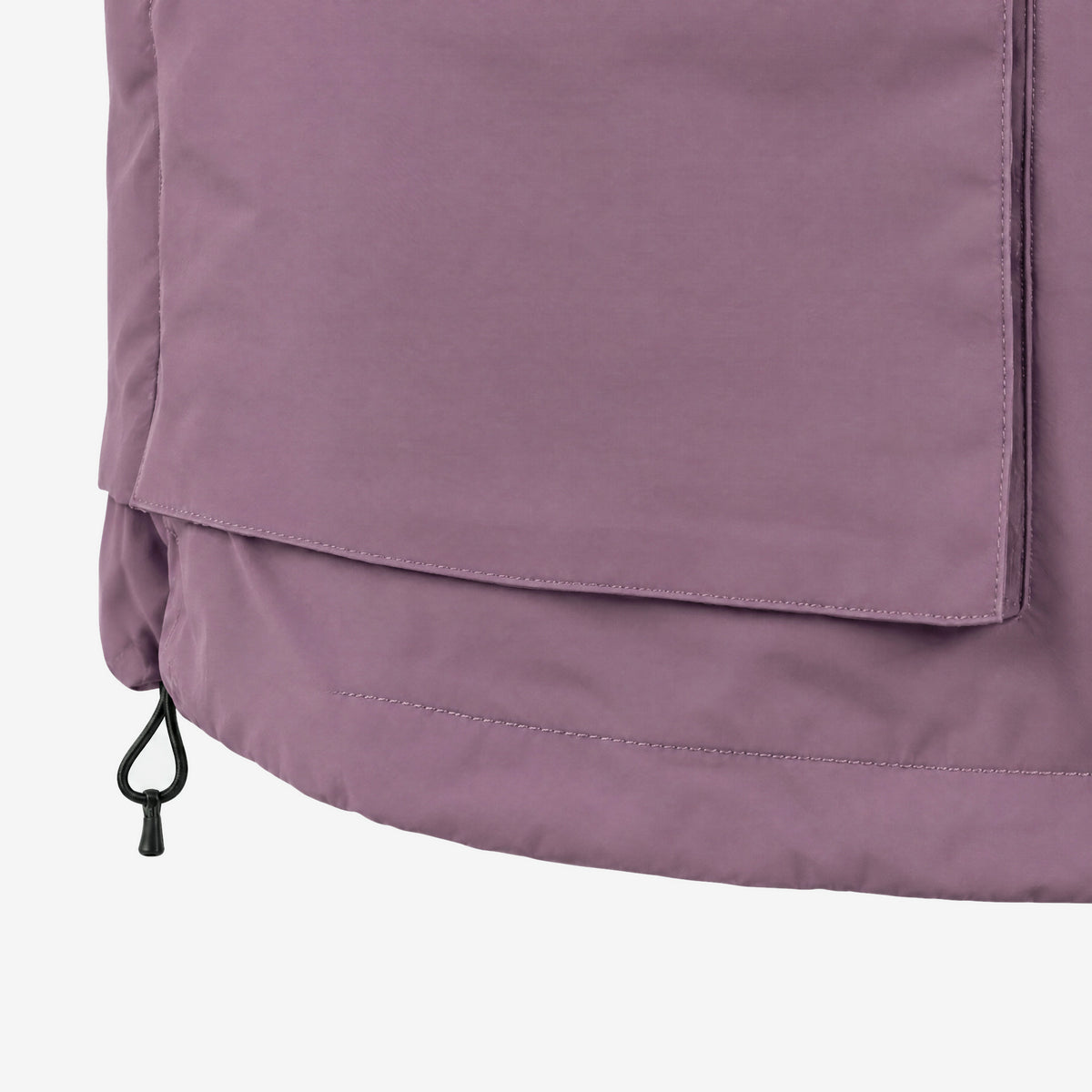 Endeavor 2L Patrol Jacket Burgundy, hem drawcord detail