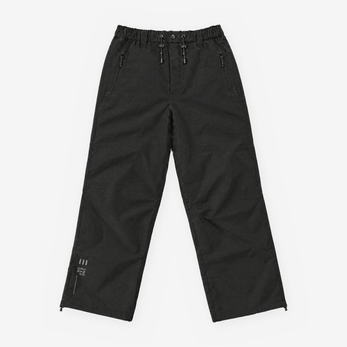 Endeavor 3L Scout Park Pant Black Ripstop Canvas, front flat lay