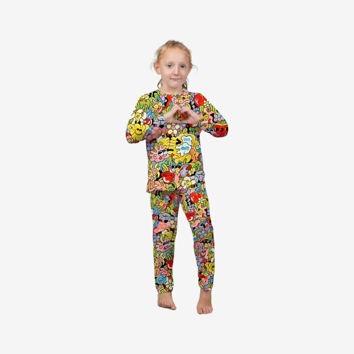 Airhole Thermal Set Kids Milk Fleece