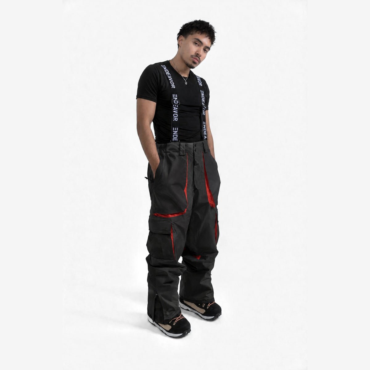 Endeavor 2L Patrol Cargo Pant in Black, on model, another angle