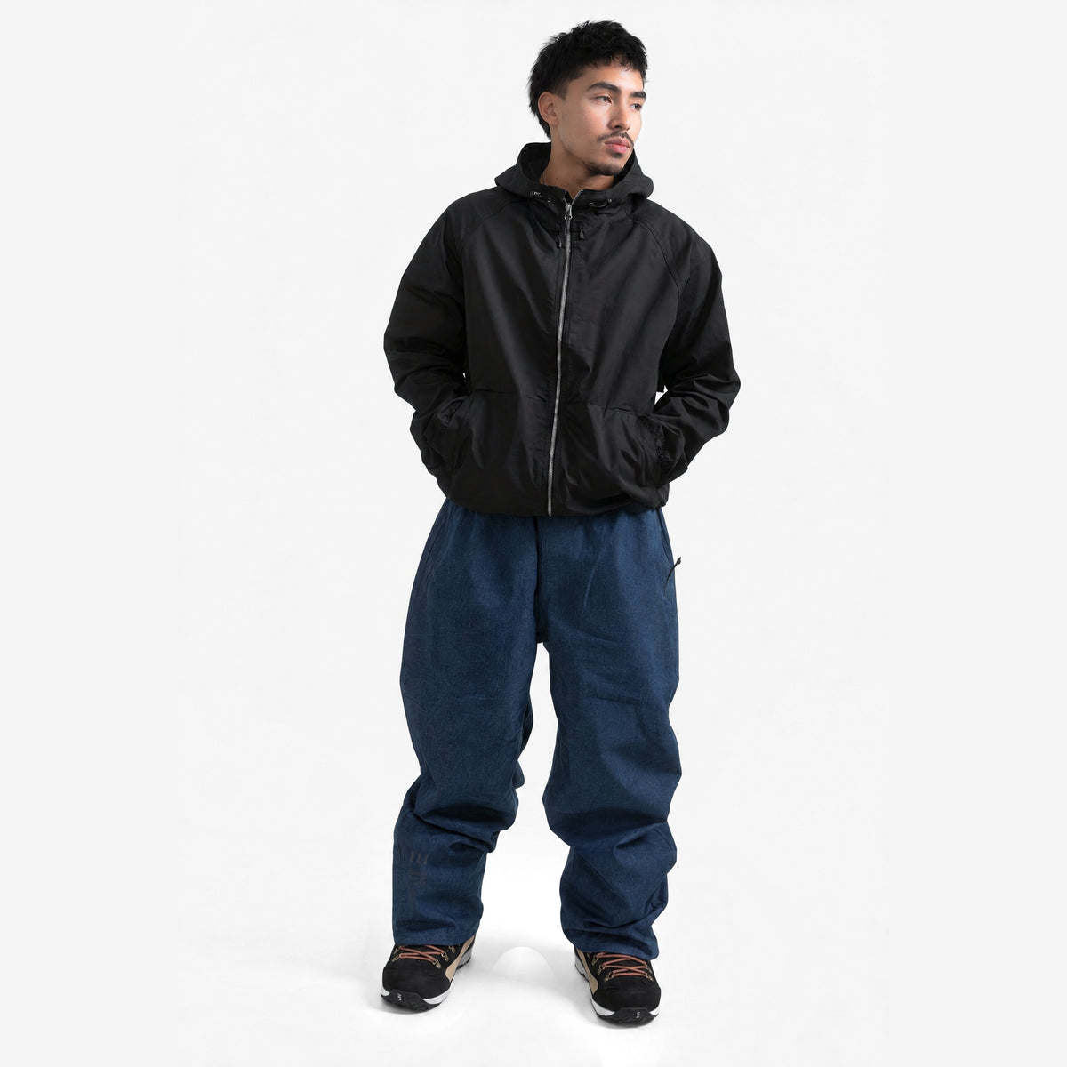 Endeavor 20K Windbreaker in Black, on model