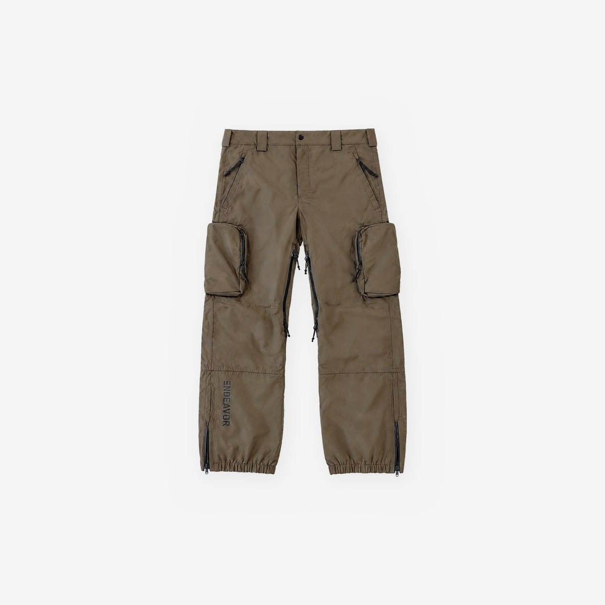 Endeavor 3L Scout Removable Bib Pant Algae, pant front flat lay, bib removed