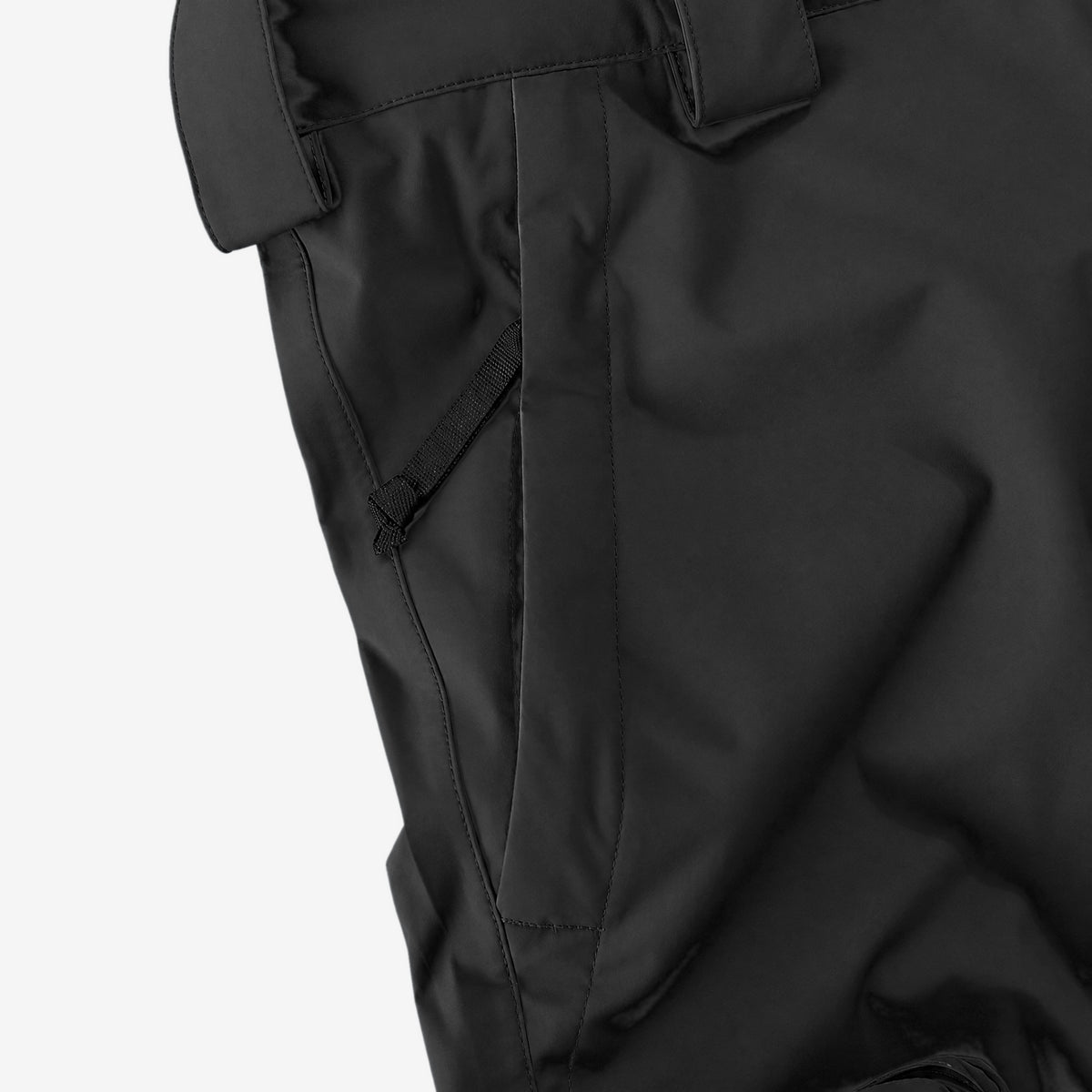 Endeavor 3L Scout Removable Bib Pant Black, hand pocket detail