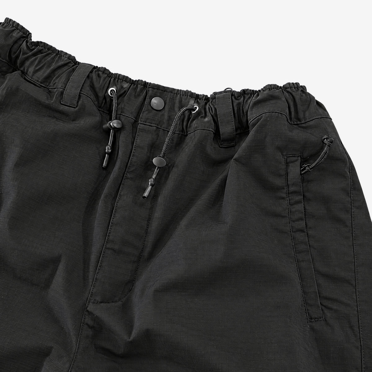 Endeavor 3L Scout Park Pant Black Ripstop Canvas, waist detail