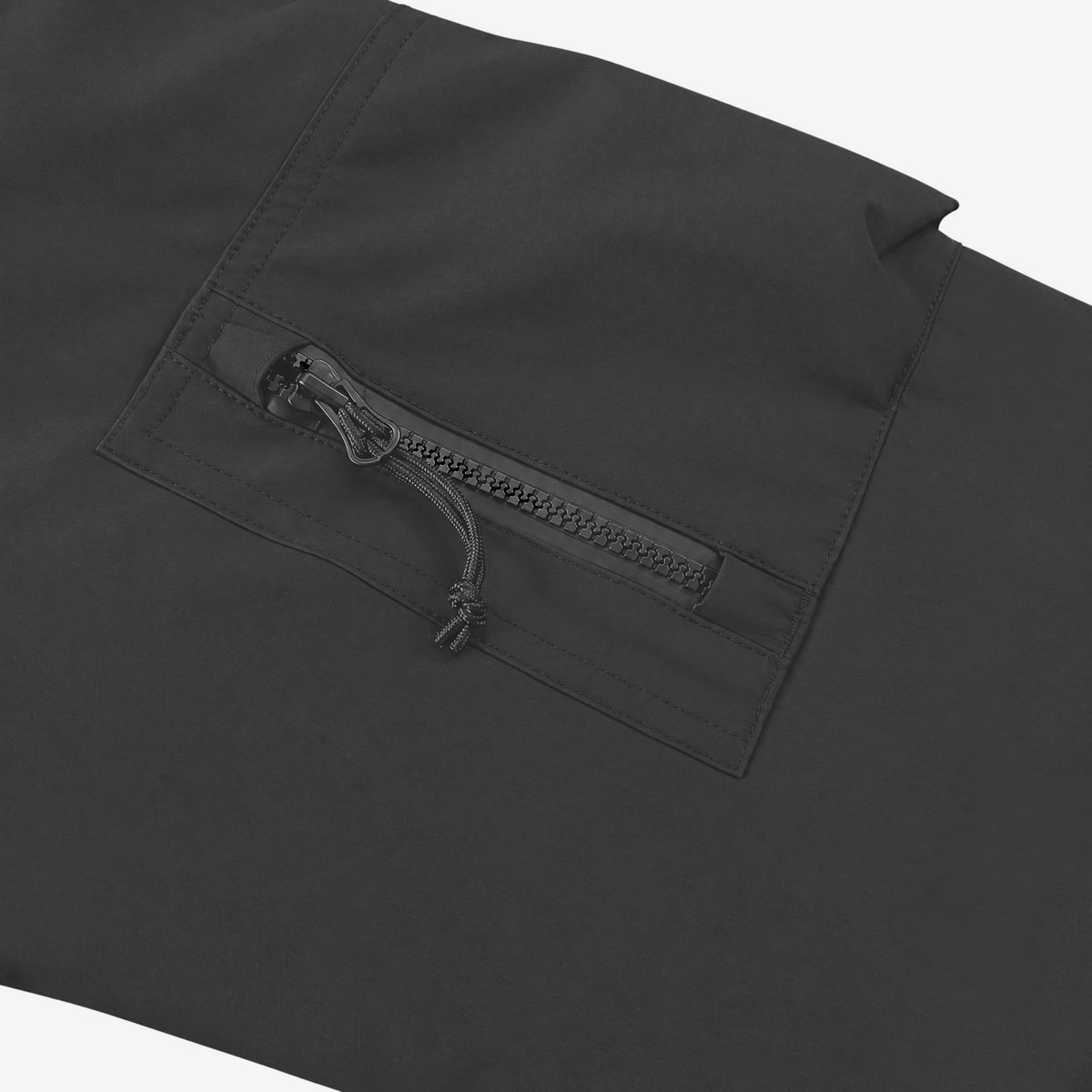 Endeavor 2L Bomber Jacket in Black, zip pocket on the left upper sleeve