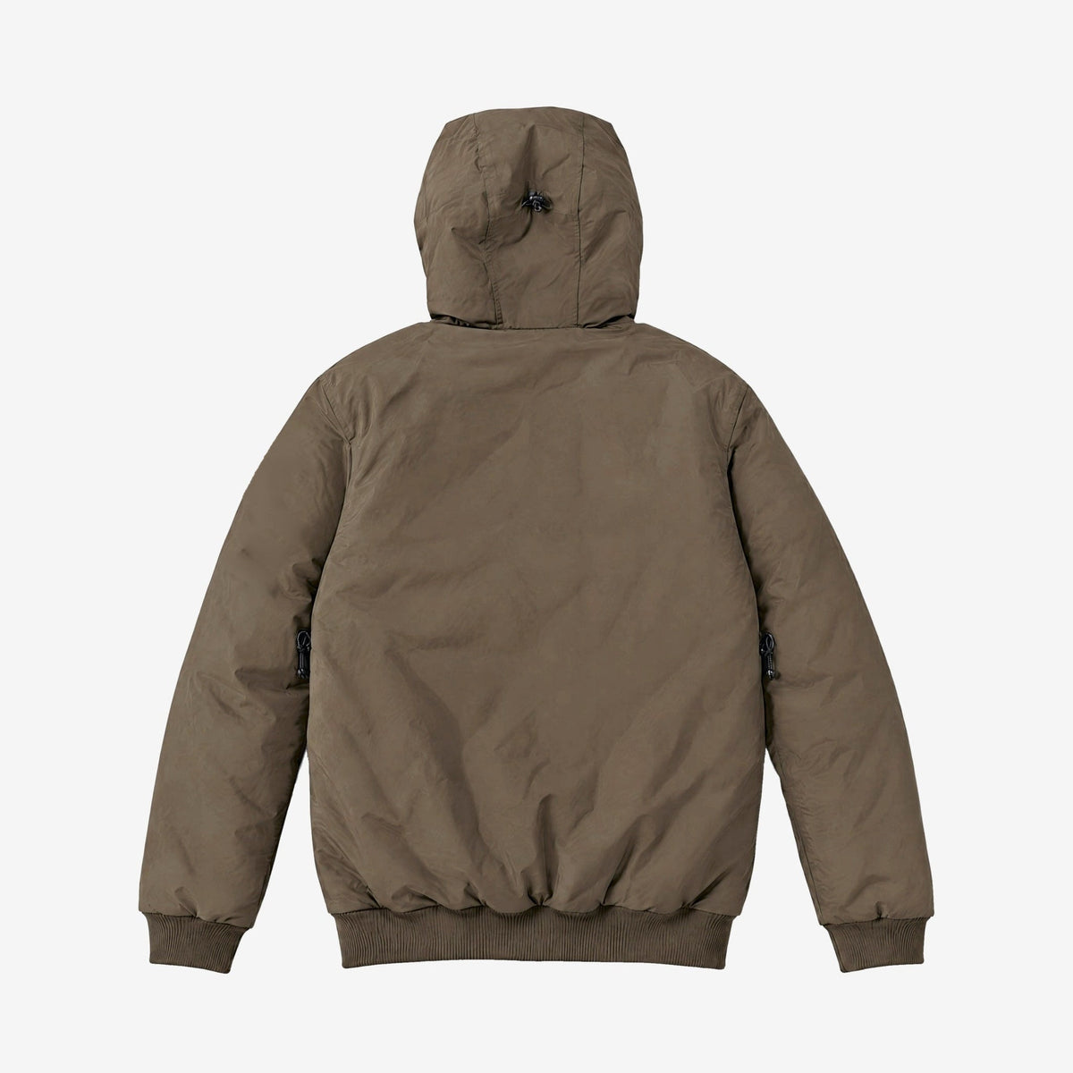 Endeavor 2L Bomber Jacket in Algae, back flat lay