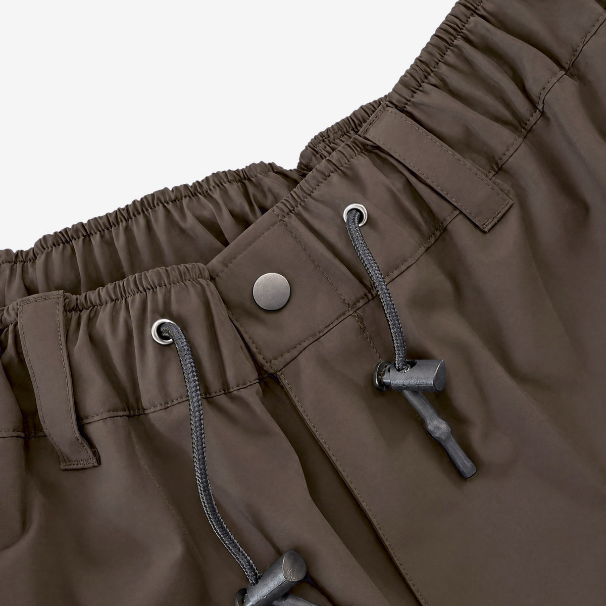 Endeavor 3L Scout Park Pant Chocolate, waist drawcord detail