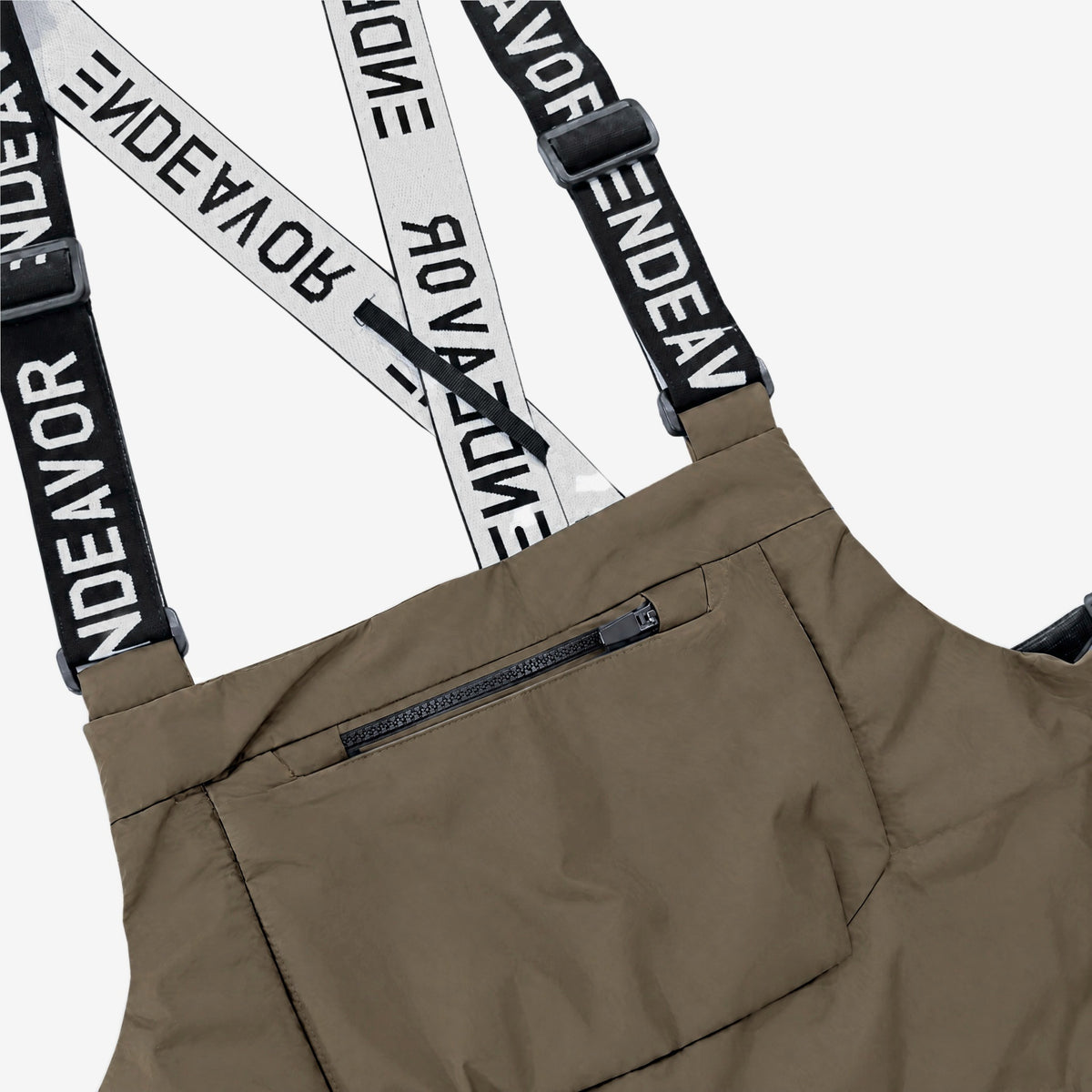 Endeavor 3L Shelter Bib Pant Algae, bib pocket straps detail