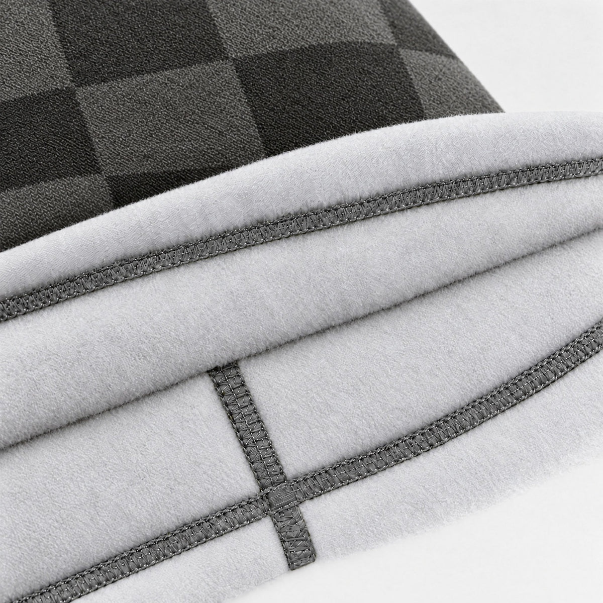 Airhole Airtube Ergo Polar Fleece – Buffalo Plaid – Polar fleece close-up