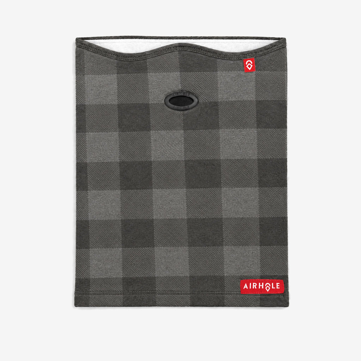 Airhole Airtube Ergo Polar Fleece – Buffalo Plaid – Flat lay, front