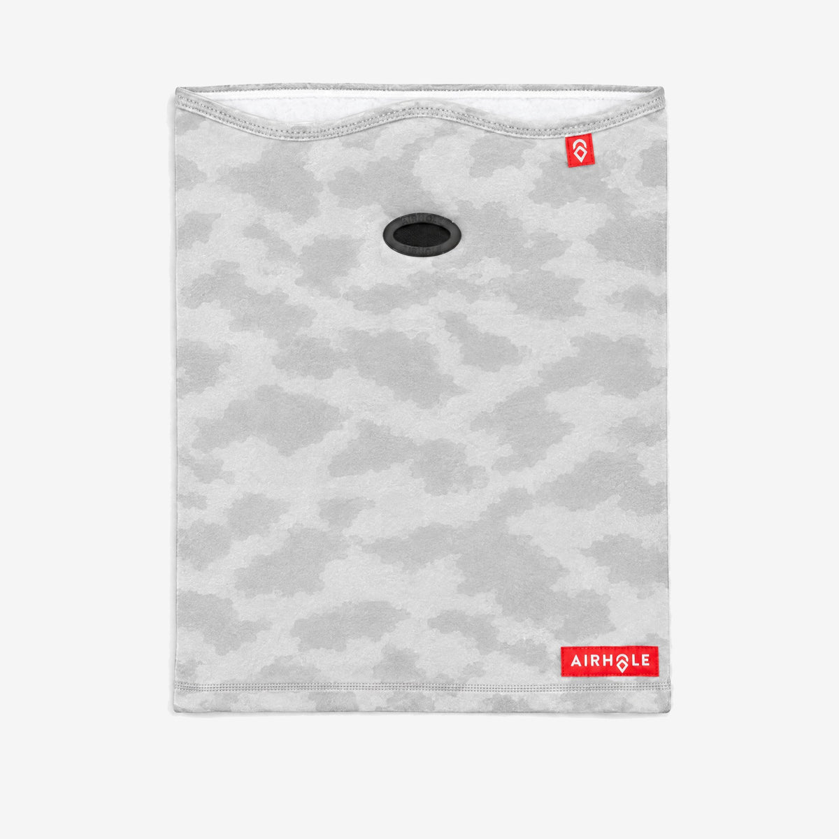 Airhole Airtube Ergo Polar Fleece – White Camo – Flat lay, front