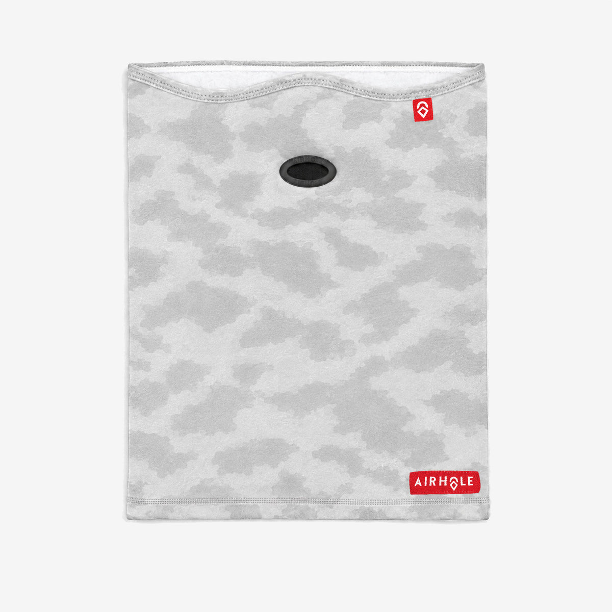 Airhole Airtube Ergo Polar Fleece – White Camo – Flat lay, front