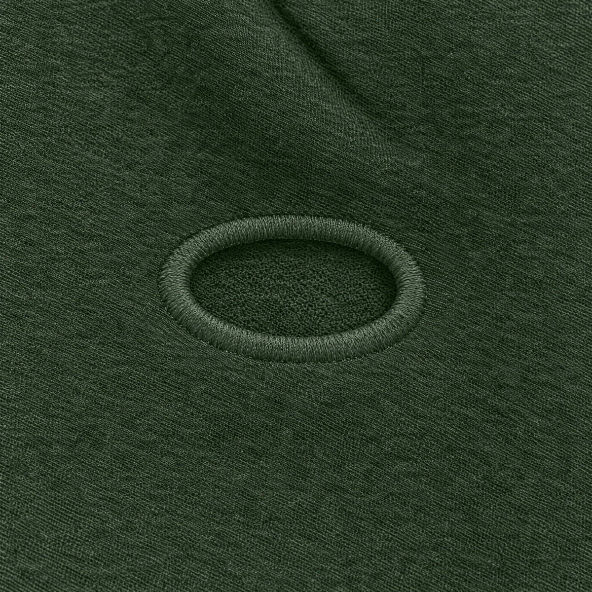 Airhole Balaclava Merino – Army – Embroidered airhole close-up