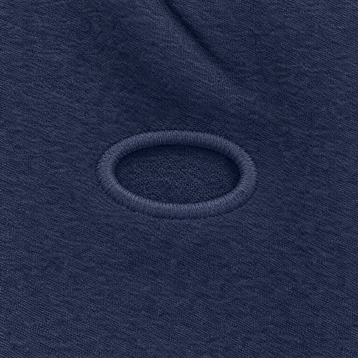 Airhole Balaclava Merino – Navy – Embroidered airhole close-up