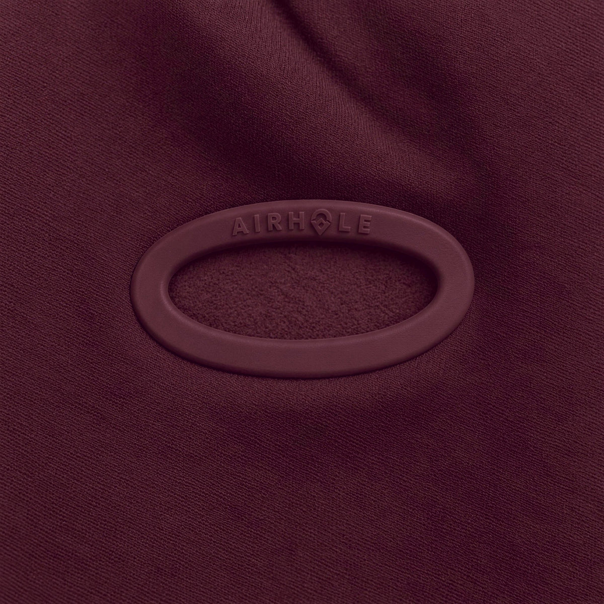 Airhole Balaclava Hinge Polar Fleece – Bloodstone – Silicone Airhole close-up