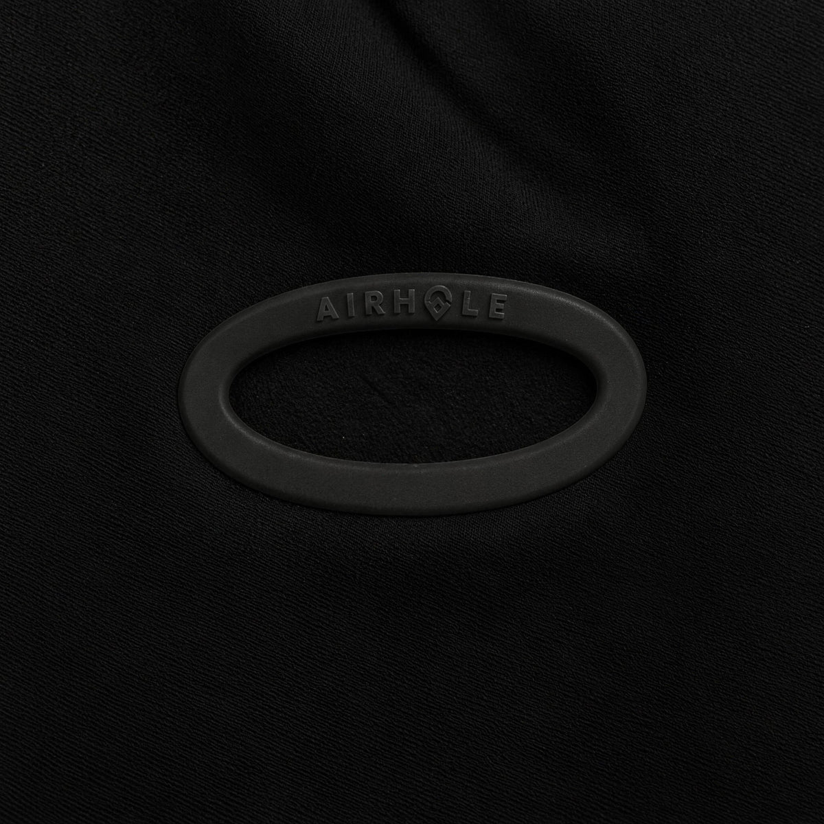 Airhole Balaclava Hinge Polar Fleece – Black – Silicone Airhole close-up