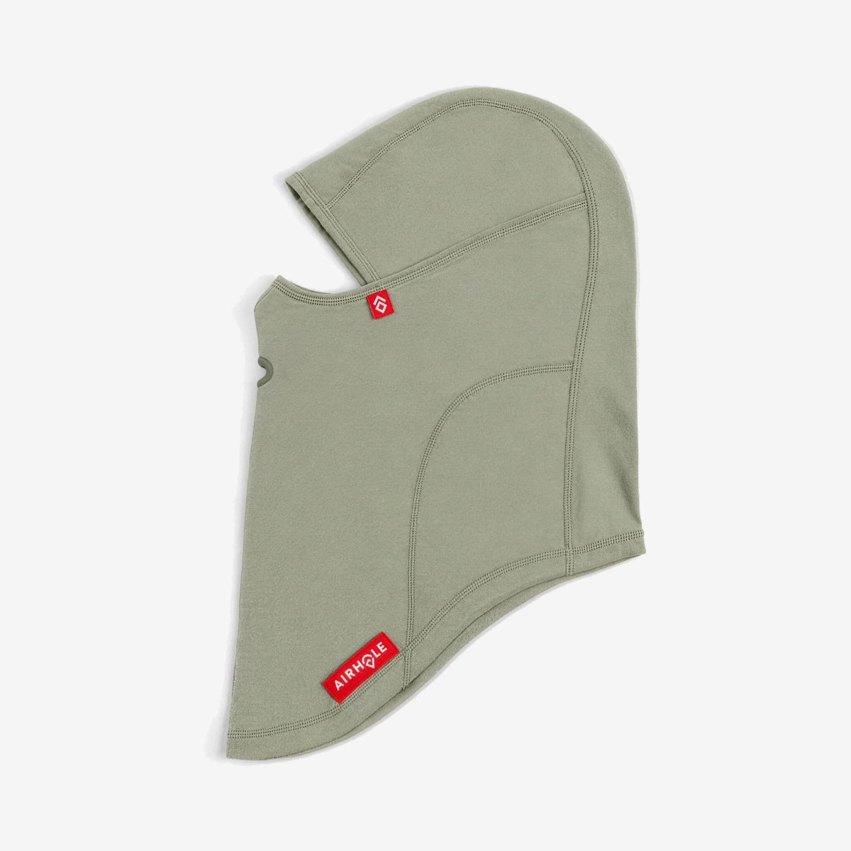 Airhole Balaclava Hinge Polar Fleece – Fibre – Flat lay, labelled side