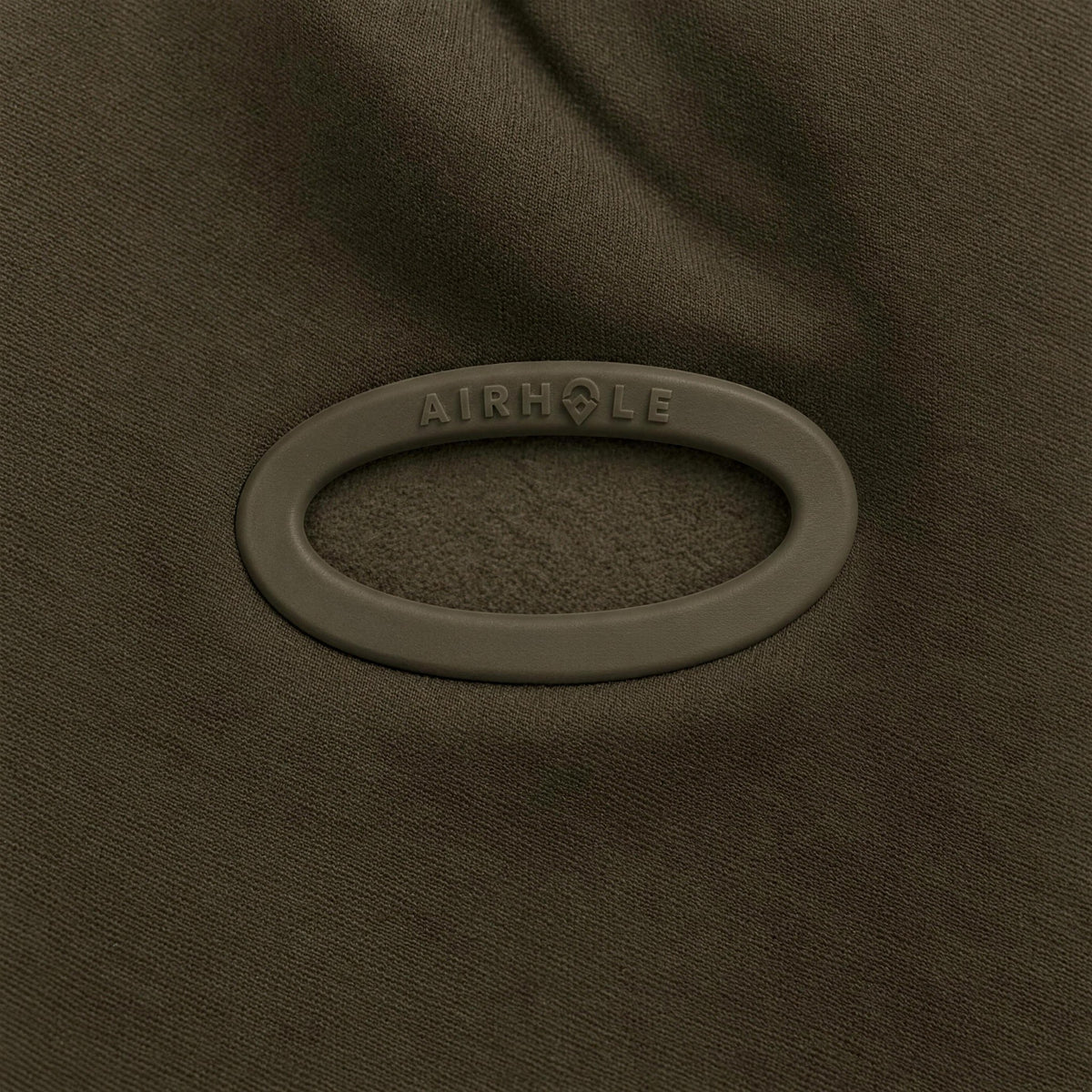 Airhole Balaclava Hinge Polar Fleece – Khaki – Silicone Airhole close-up