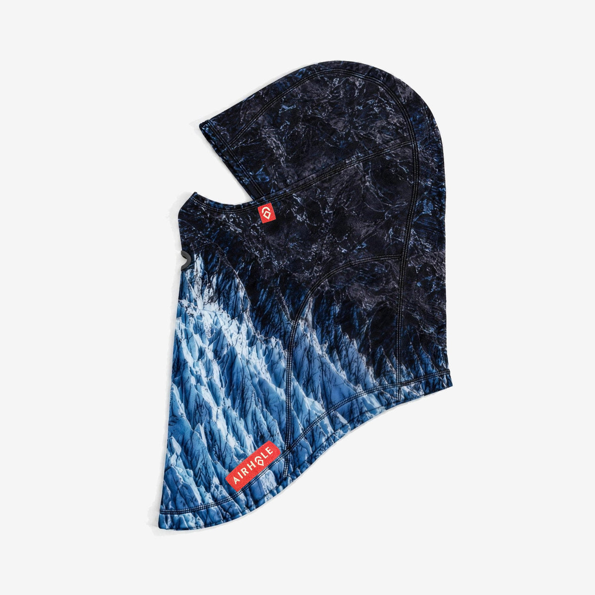 Airhole Balaclava Hinge Polar Fleece – Mason Mashon – Flat lay, labelled side