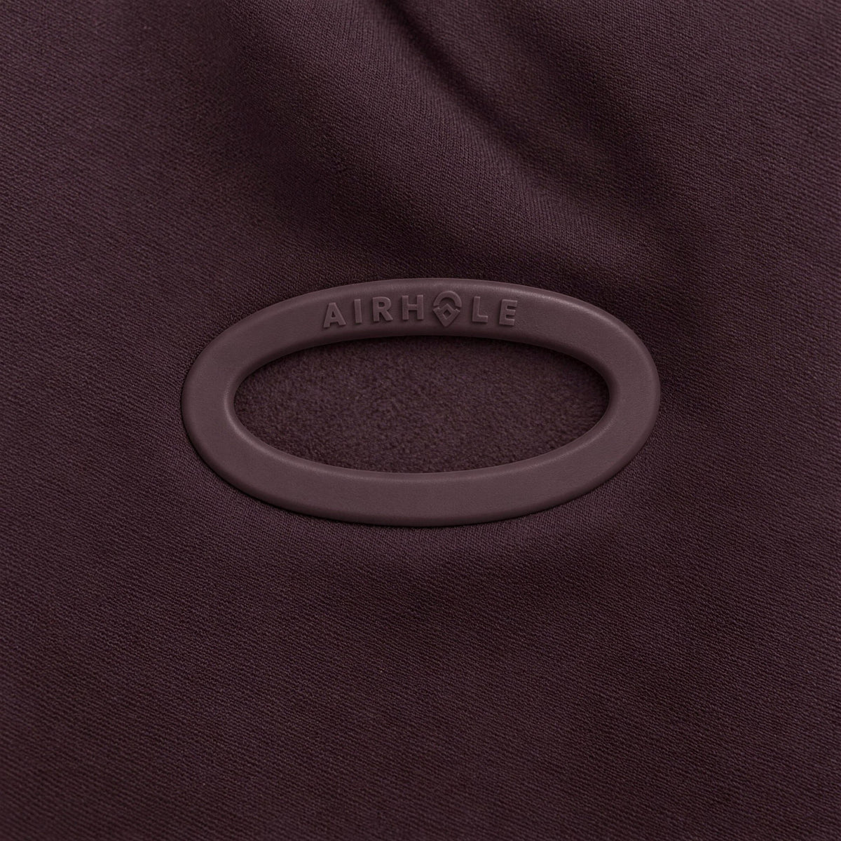 Airhole Balaclava Hinge Polar Fleece – Mulberry – Silicone Airhole close-up