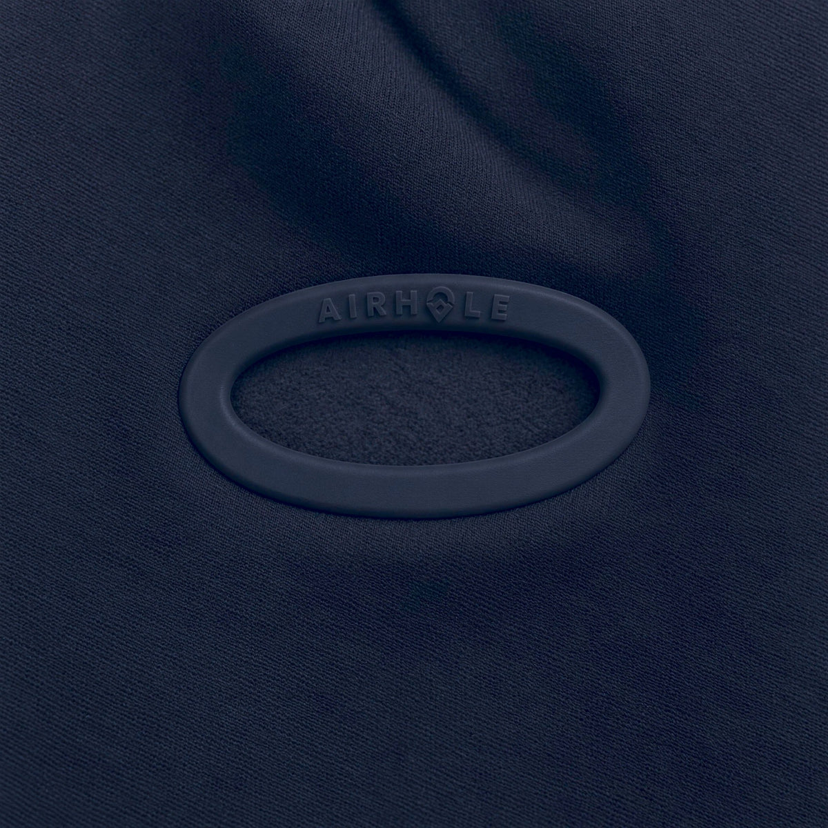Airhole Balaclava Hinge Polar Fleece – Navy – Silicone Airhole close-up