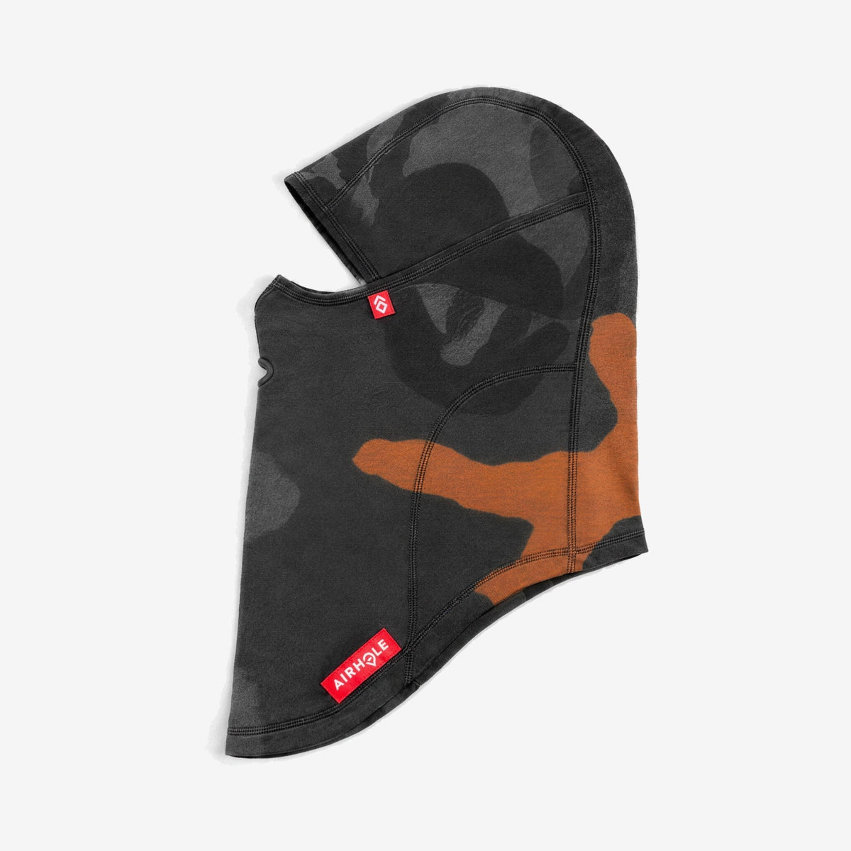 Airhole Balaclava Hinge Polar Fleece – Naval Camo – Flat lay, labelled side