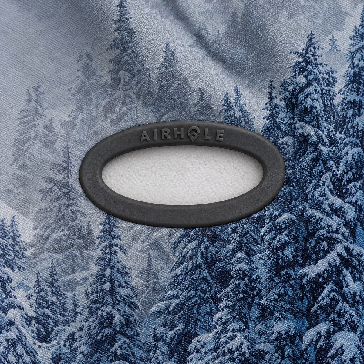 Airhole Balaclava Hinge Polar Fleece – Mason Mashon Ridge – Silicone Airhole close-up