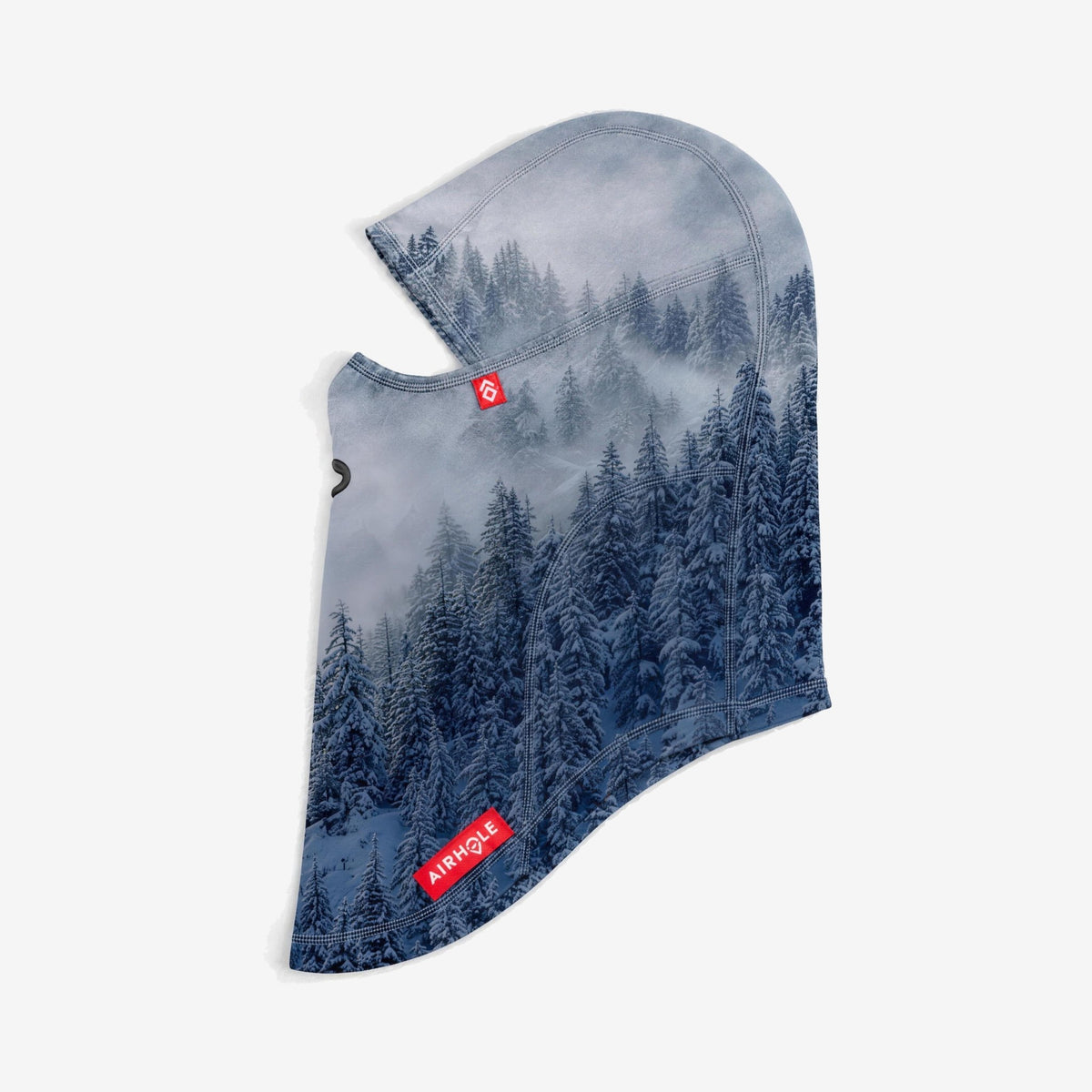 Airhole Balaclava Hinge Polar Fleece – Mason Mashon Ridge – Flat lay, labelled side