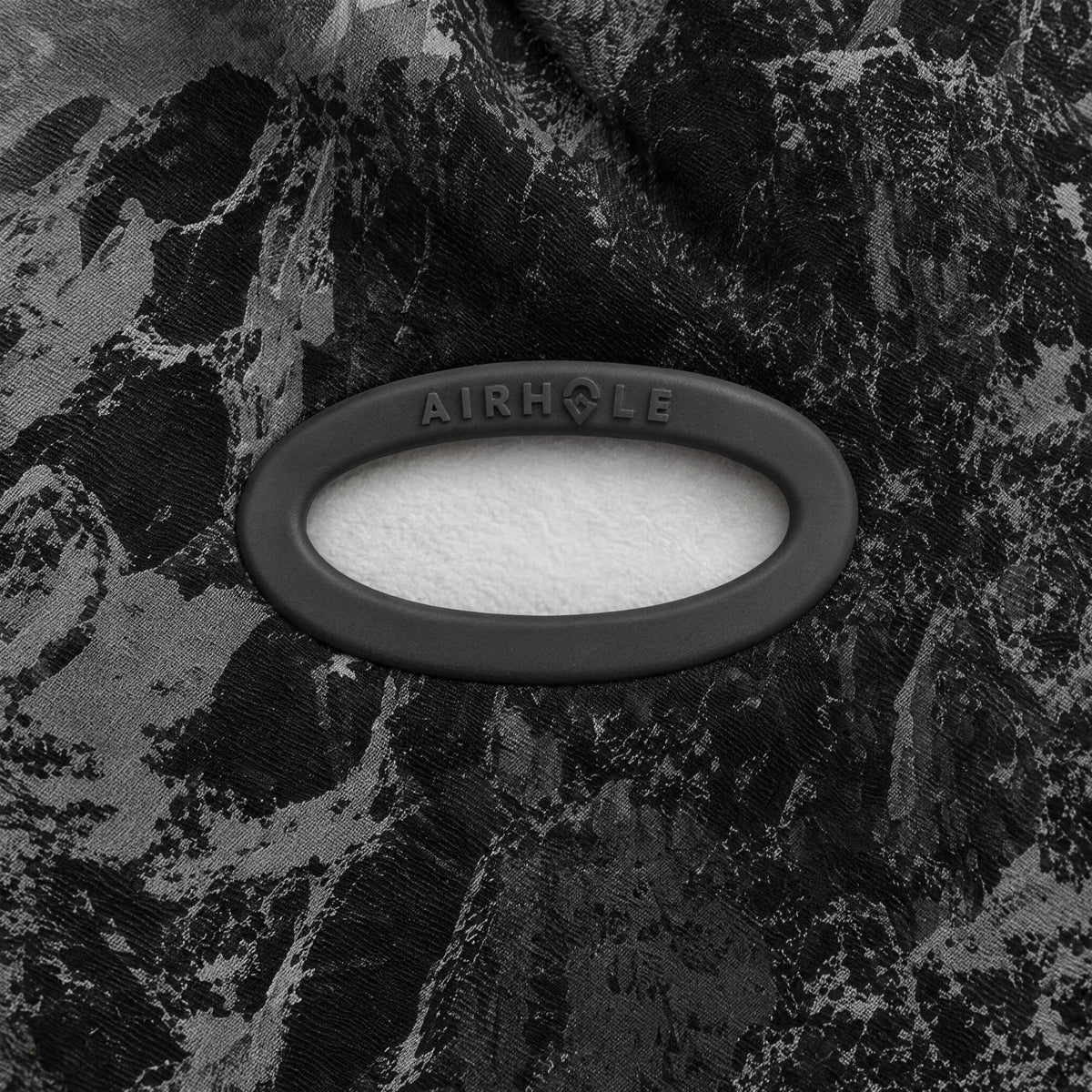 Airhole Balaclava Hinge Polar Fleece – Mason Mashon Summit – Silicone Airhole close-up