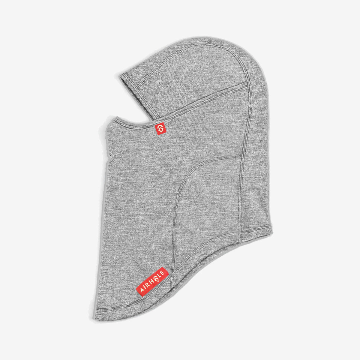 Airhole Balaclava Waffle Fleece – Heather White – Left side