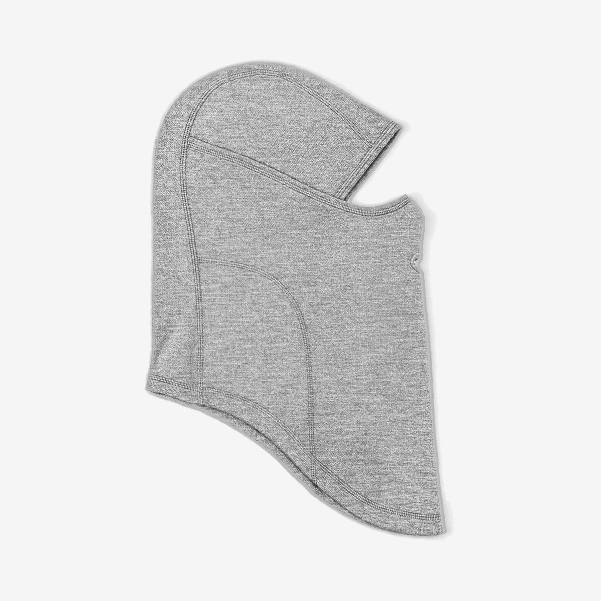 Airhole Balaclava Waffle Fleece – Heather White – Right side