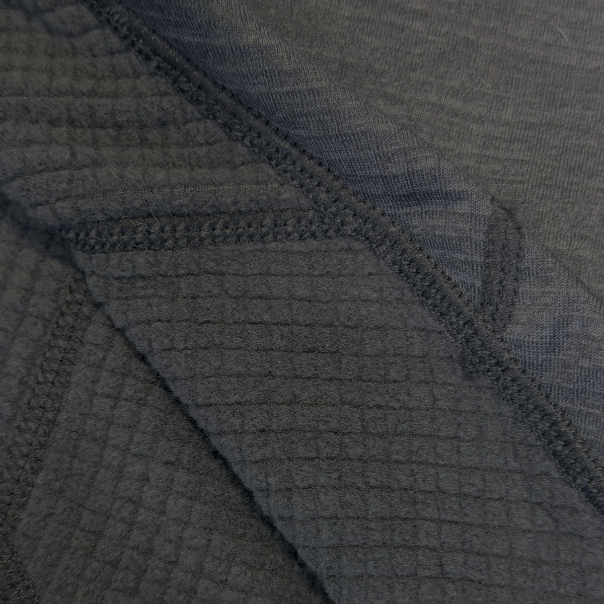 Airhole Balaclava Waffle Fleece – Tech Grey – Jersey face, grid fleece lining