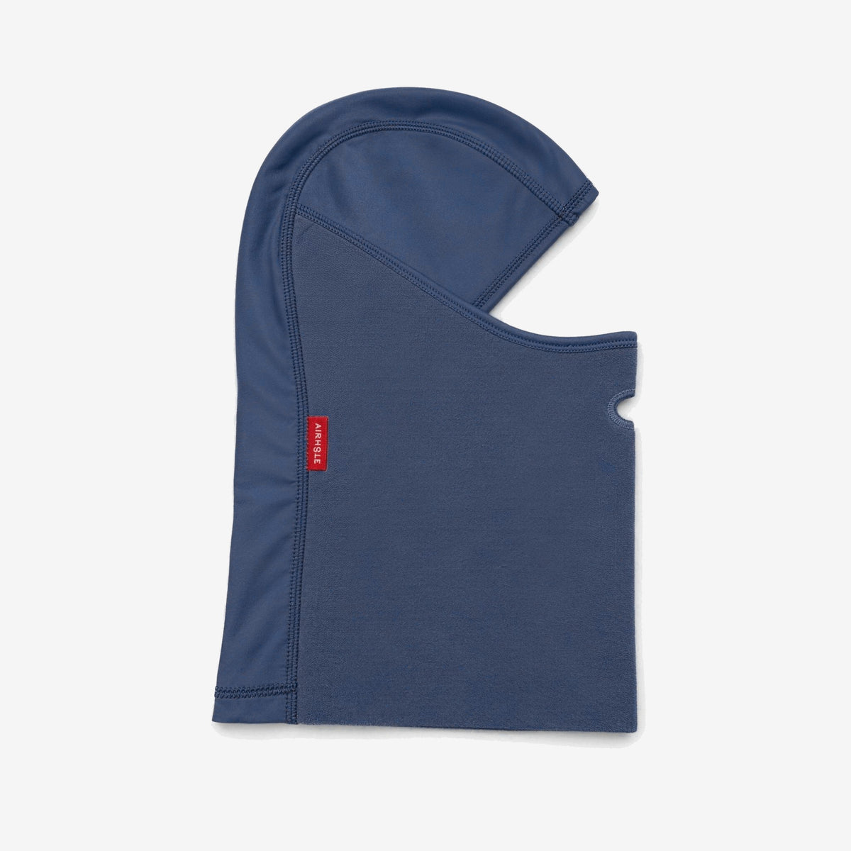 Airhole Balaclava Microfleece – Navy – Flat lay, right profile