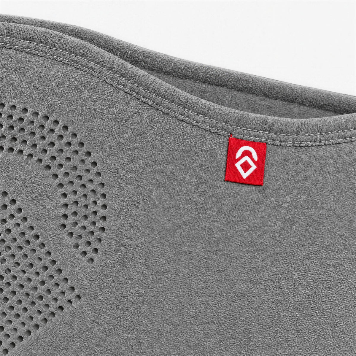 Airhole Airtube Ergo Laser Polar Fleece – Heather Grey – Laser micro-airholes close-up