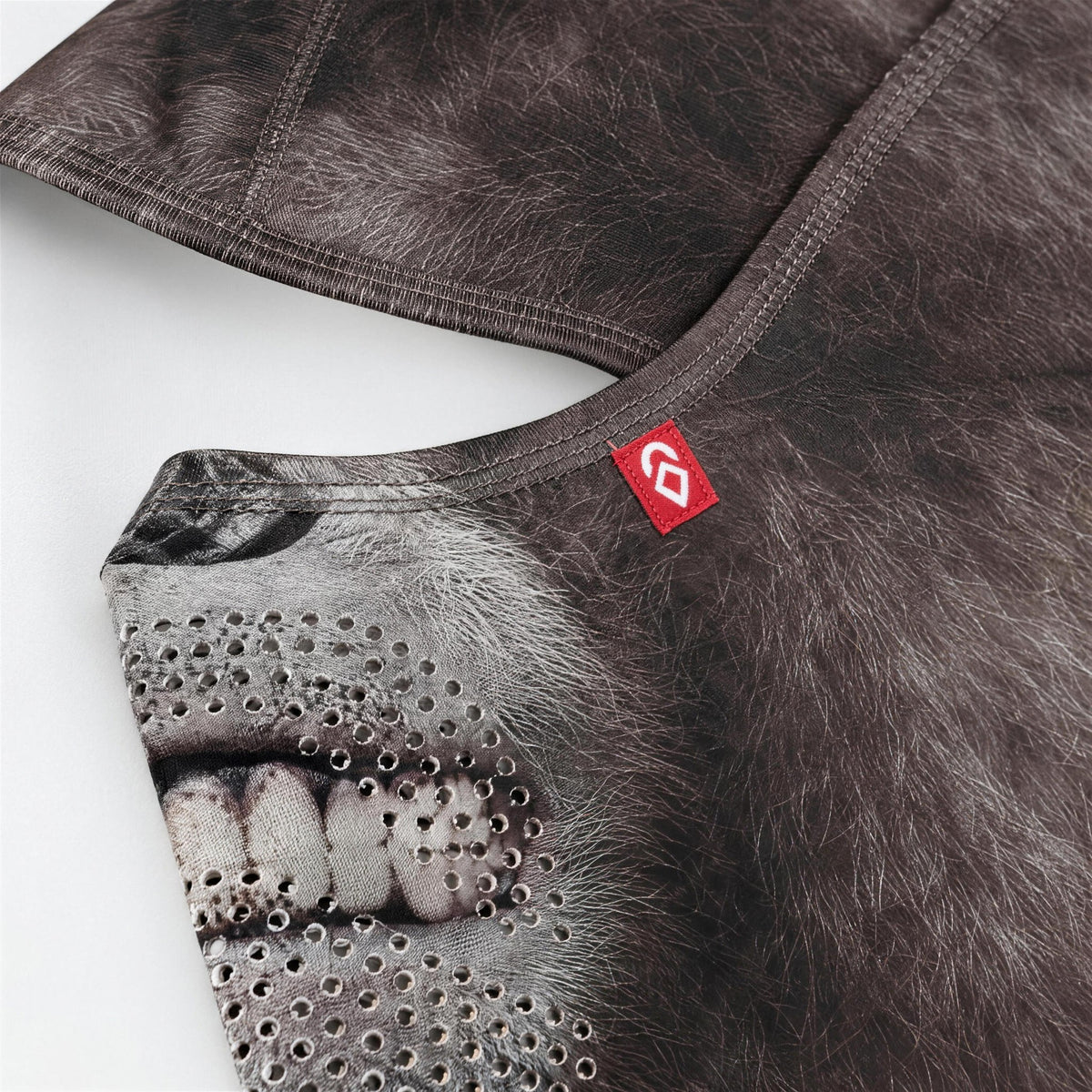 Airhole Laser Drytech Balaclava – Ape – Label close-up