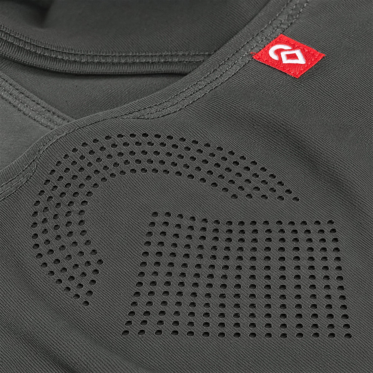 Airhole Laser Drytech Balaclava – Charcoal – Laser micro-airholes close-up