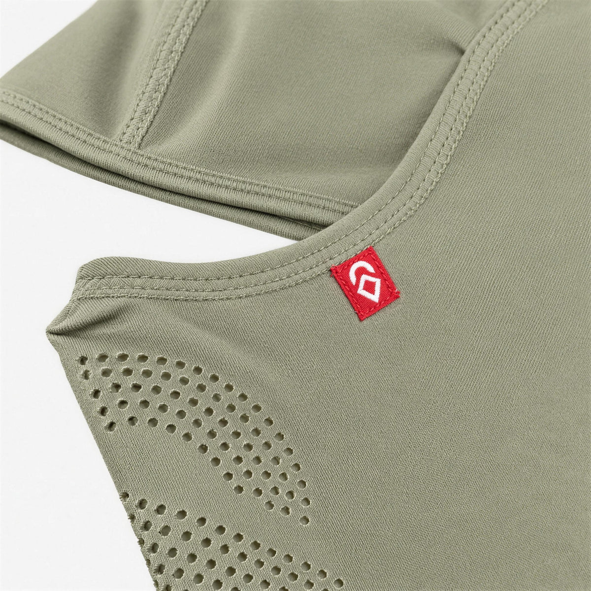 Airhole Laser Drytech Balaclava – Fibre – Label close-up