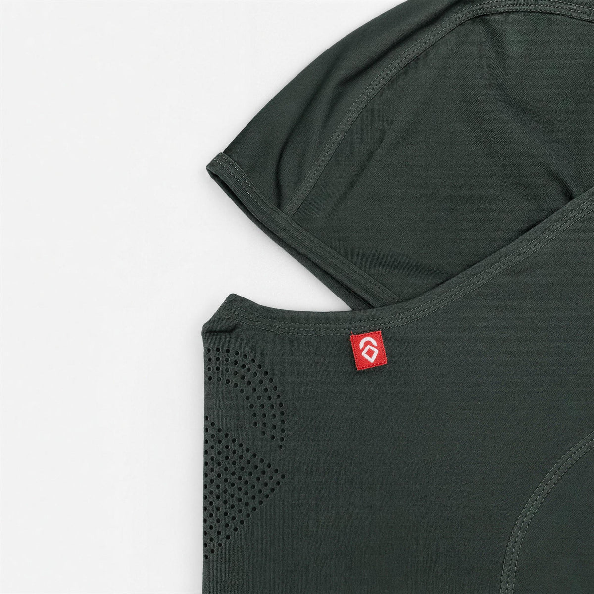 Airhole Laser Drytech Balaclava – Forest – Front close-up