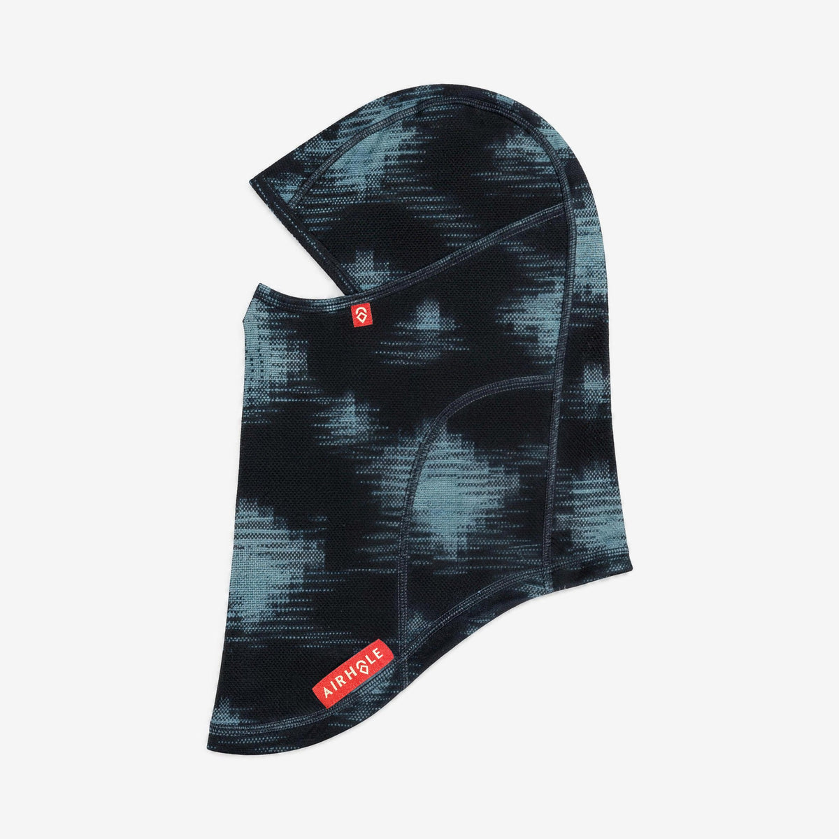 Airhole Laser Drytech Balaclava – Haze – Flat lay, labelled side