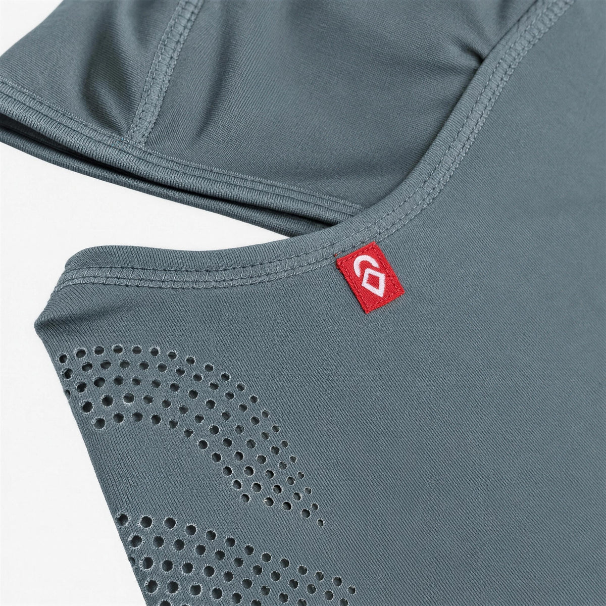Airhole Laser Drytech Balaclava – Sea Mist – Label close-up