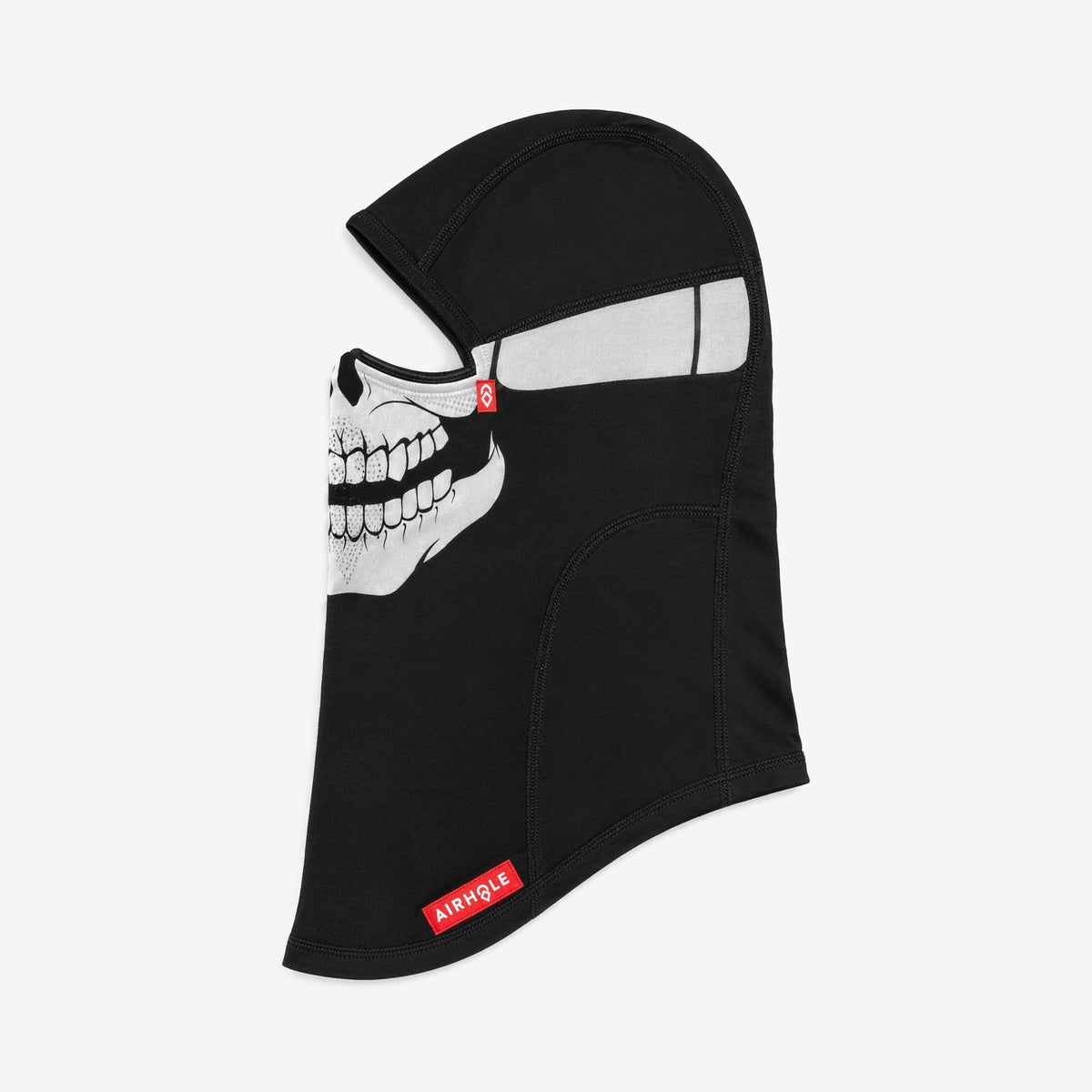 Airhole Laser Drytech Balaclava – Terror – Flat lay, labelled side