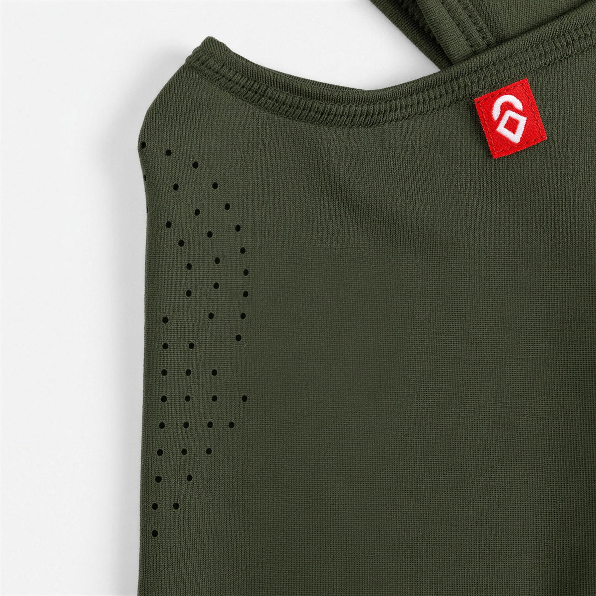 Airhole Laser Polar Fleece Balaclava – Algae – front close-up