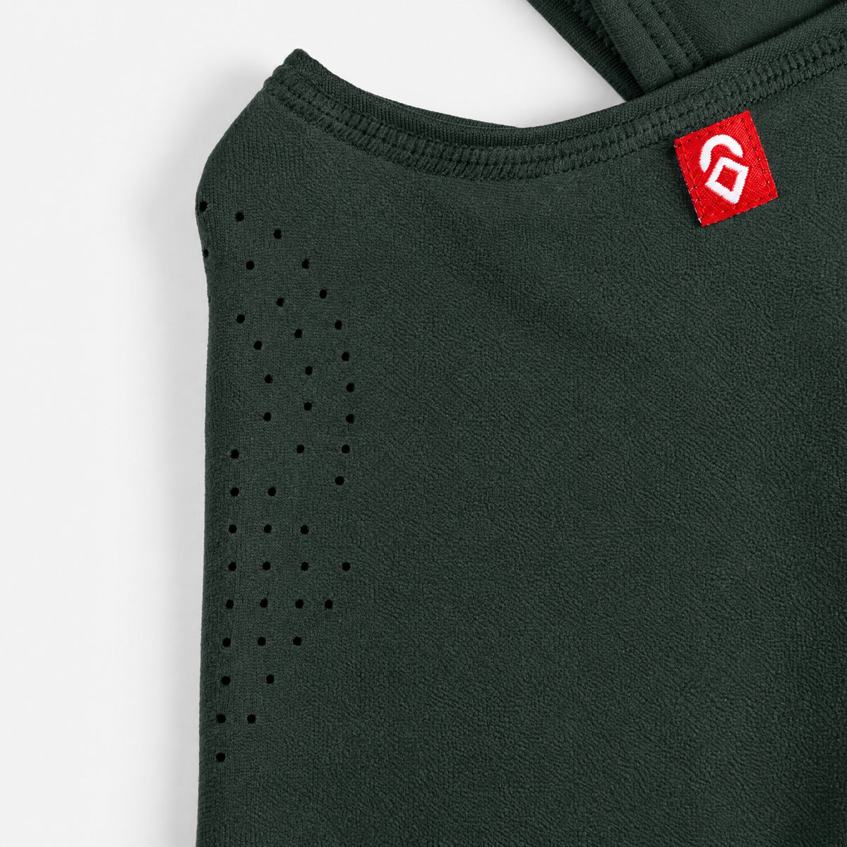 Airhole Laser Polar Fleece Balaclava – Forest – front detail