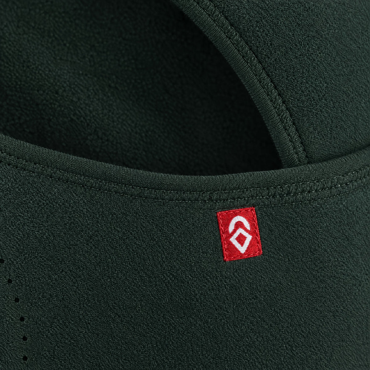 Airhole Laser Polar Fleece Balaclava – Forest – label detail